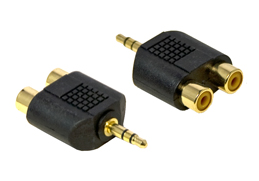 3.5mm Stereo Jack Plug to Twin RCA Sockets