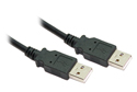 1M USB 2.0 A Male to A Male Cable (Black)