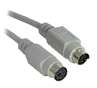 2M PS/2 Extension Cable - Male to Female
