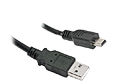 1M USB A to Mini B 5 Pin Cable (Black)