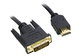 2M DVI-D to HDMI Cable - Gold Connectors