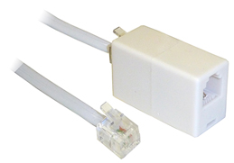 20M - ADSL RJ11 Broadband Extension Cable with Coupler