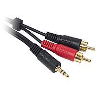 5M 3.5mm Jack to Twin RCA Phono